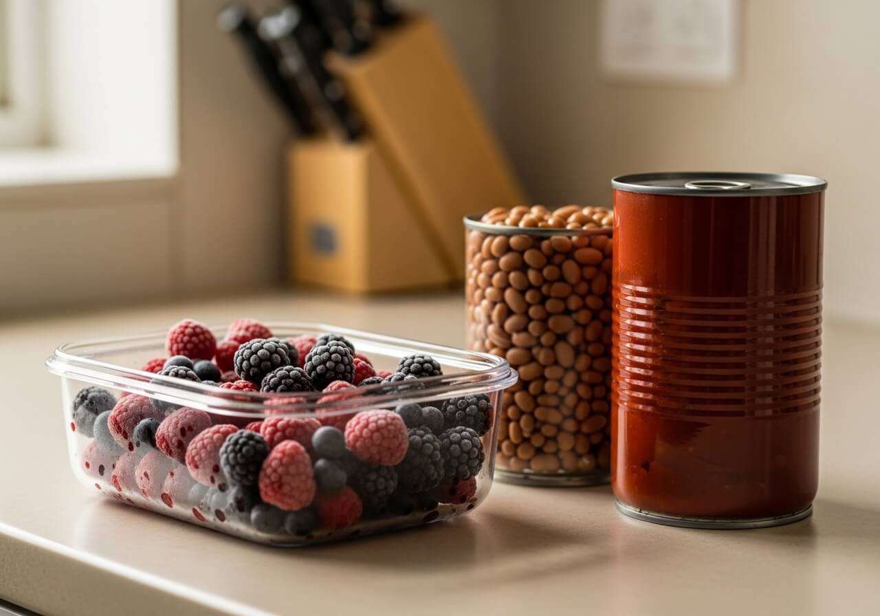 Frozen and canned produce filling winter nutrition gaps when fresh local options are limited — seasonal eating nutrition