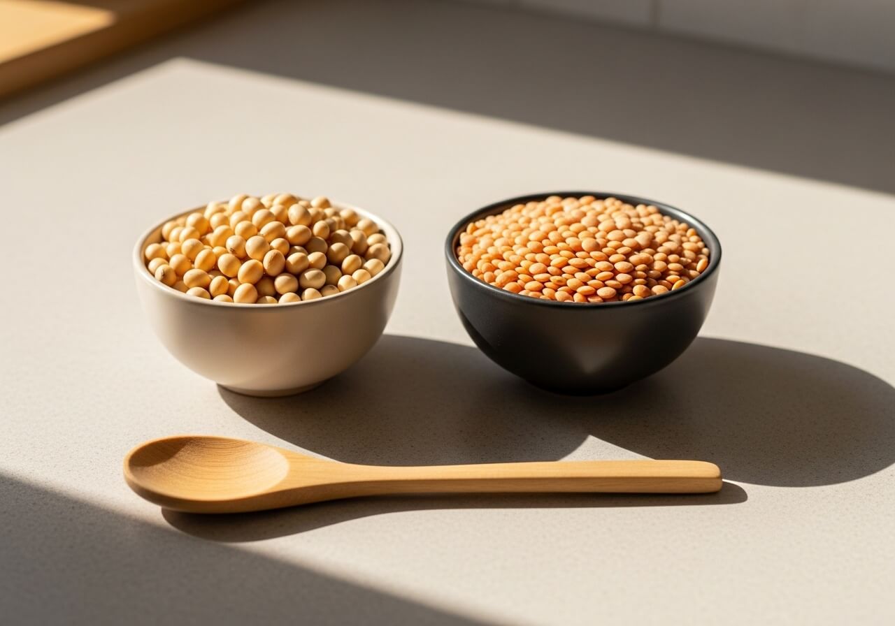 Show the difference between complete and incomplete amino acid availability through food source quality — essential amino acids profile