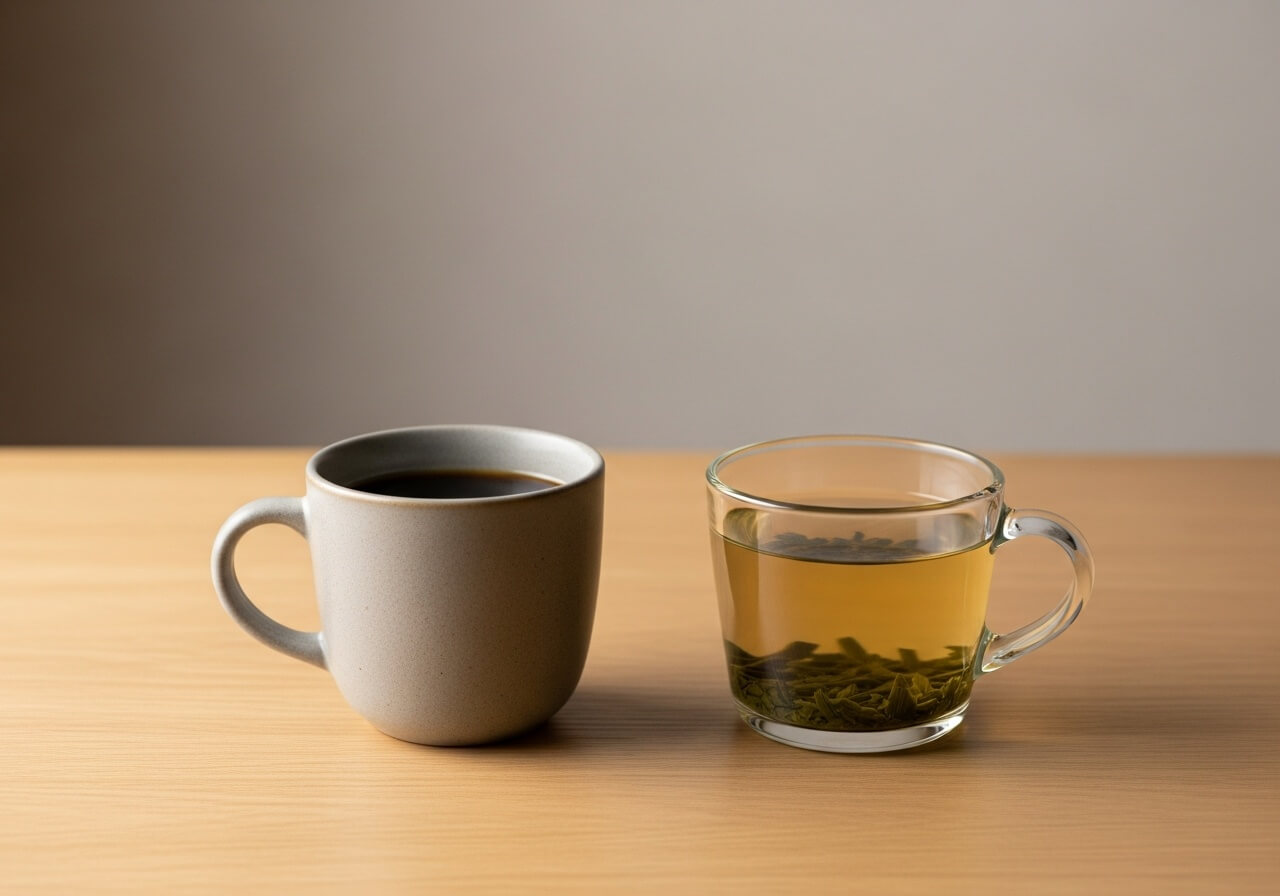 Show the beverage choice that modestly increases energy expenditure — thermogenic foods metabolism