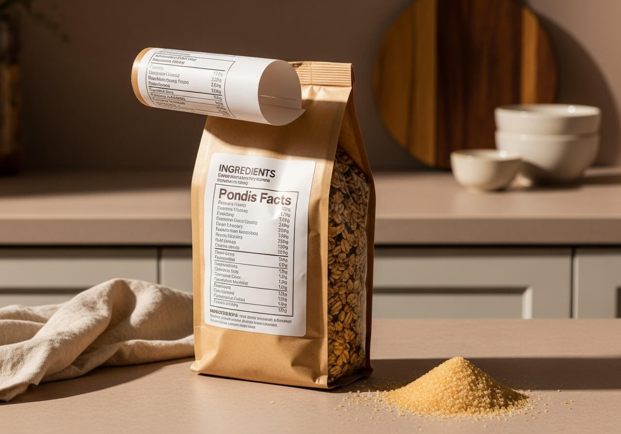 Show the ingredient list as a weight-ordered clue to what the product is mostly made of — how to read nutrition labels