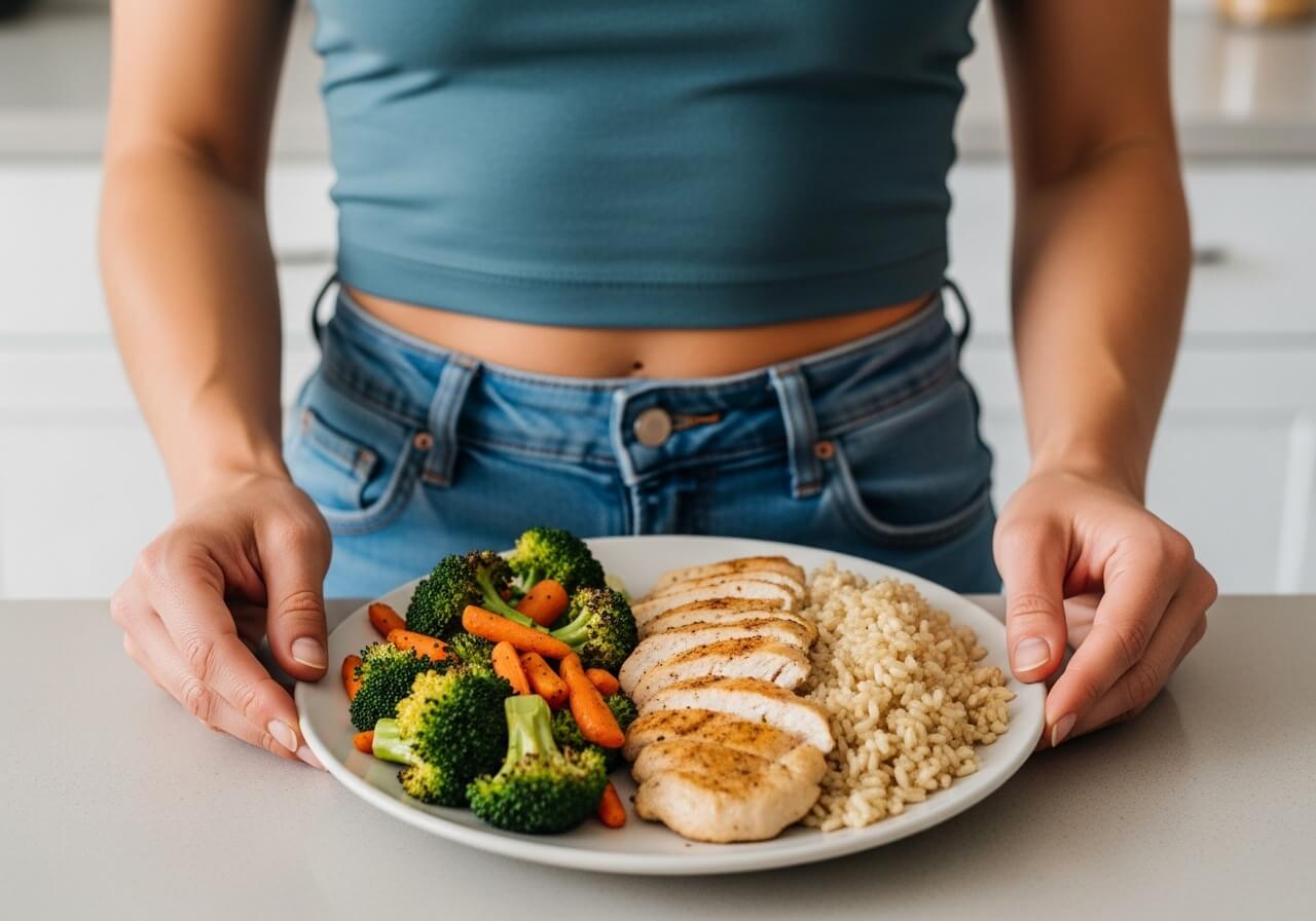 Simple meal structure using familiar foods and the plate method — how to eat healthy