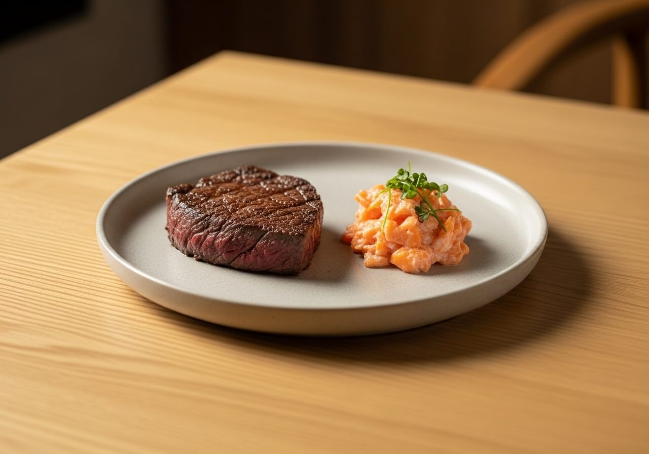 Show the high-bioavailability animal source side of the comparison — iron rich foods comparison