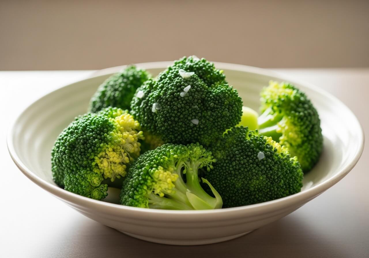 Show lightly steamed cruciferous vegetables as the preferred cooking method for mineral availability — nutrient absorption enhancers