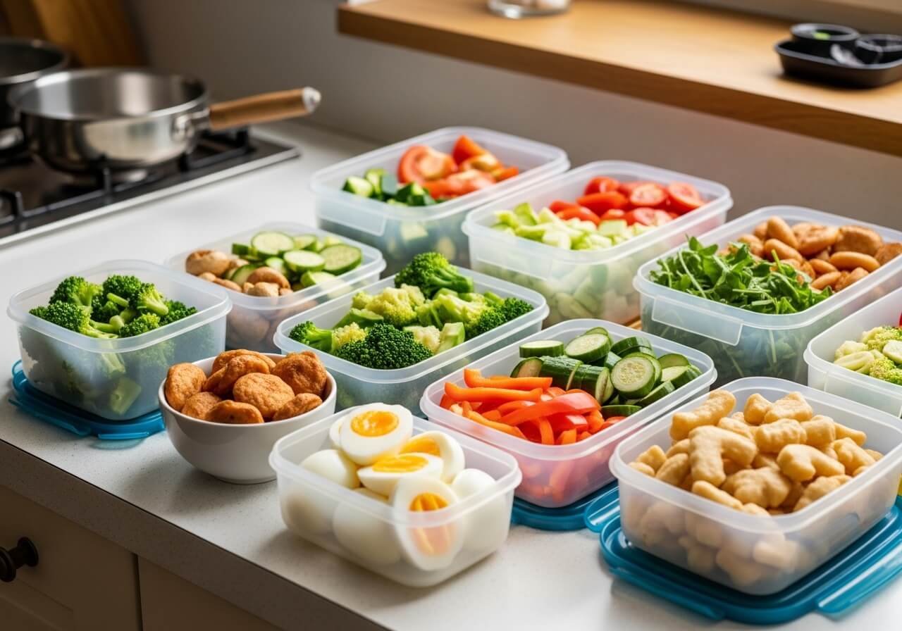 Show the friction-reducing prep step that makes healthy snacks the default choice — healthy snacks nutrition