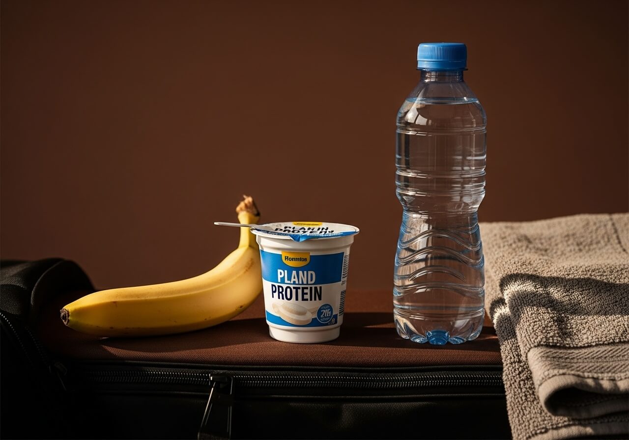 show quick refueling for a second training session using a practical post-workout snack — recovery nutrition window myth