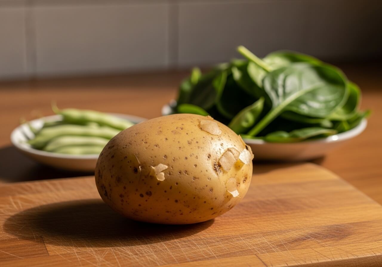 Show the most potassium-dense whole foods the section recommends — sodium potassium ratio fat loss