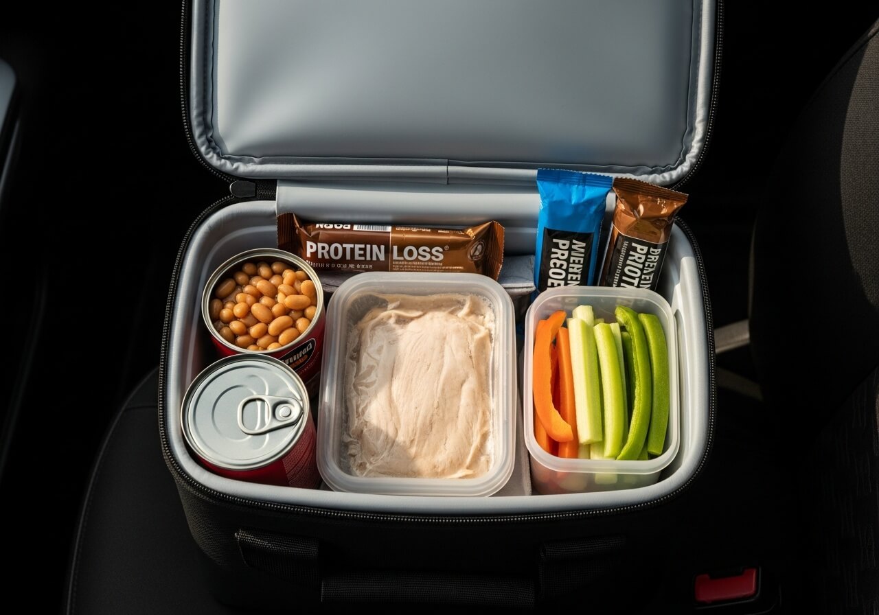 Show portable food choices that help maintain the meal plan away from home — weight loss meal plans